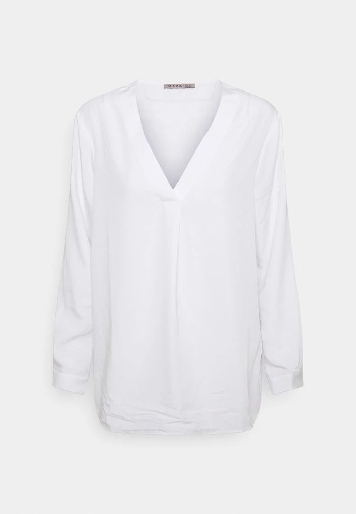 Chemise ANNA FIELD Anna Field Long Sleeved Top Blanche Femme | XMK-7780456